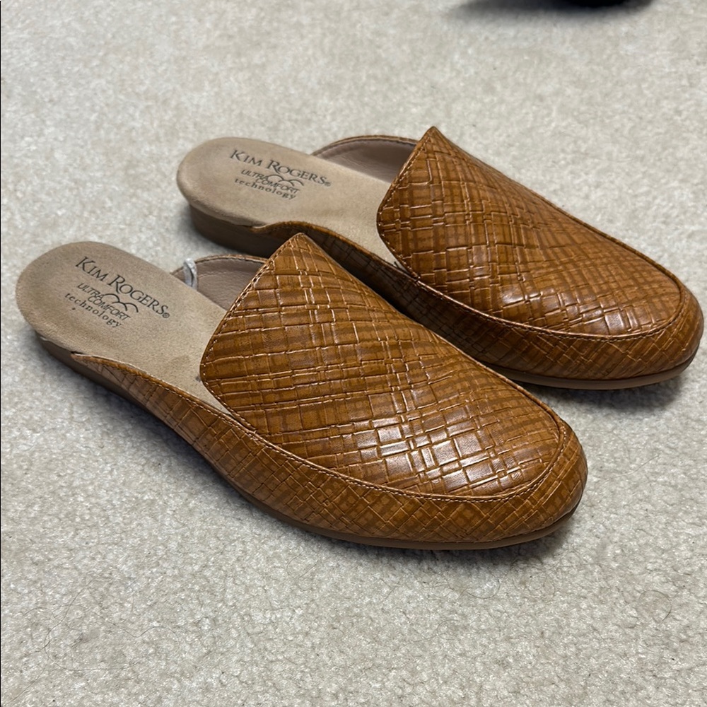 Kim Rogers Brown Slip-On Shoes 8